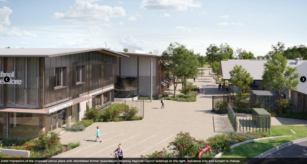 An artists impression of the new high school. Picture supplied