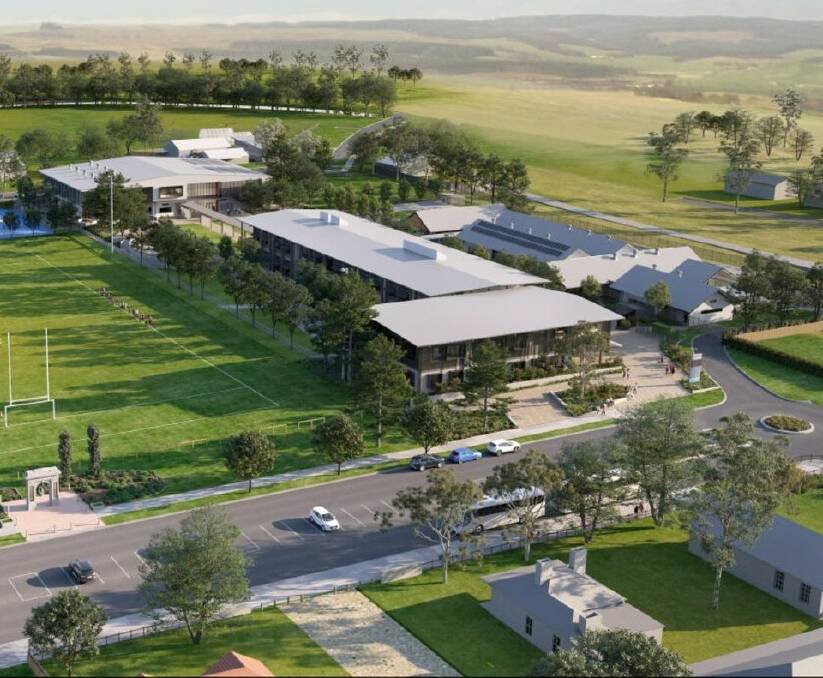 An artist's impression of the new high school. Picture supplied