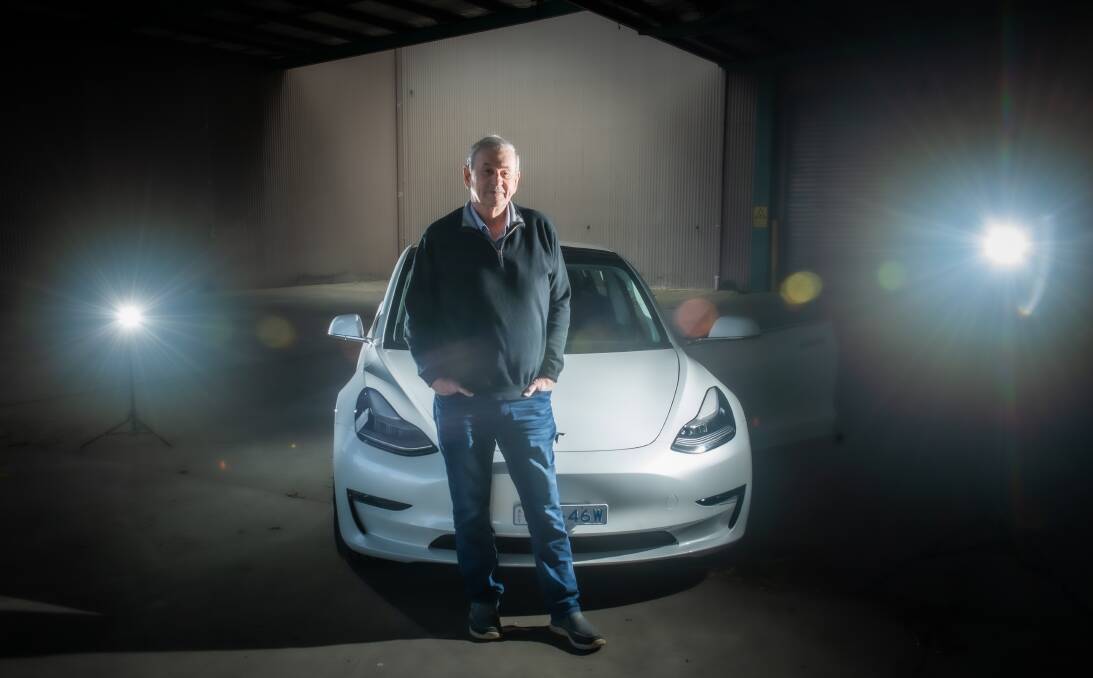 As one of Canberra's "early adopters", Bill Chisholm has experienced the highs and lows of electric vehicle ownership. Picture by Karleen Minney 