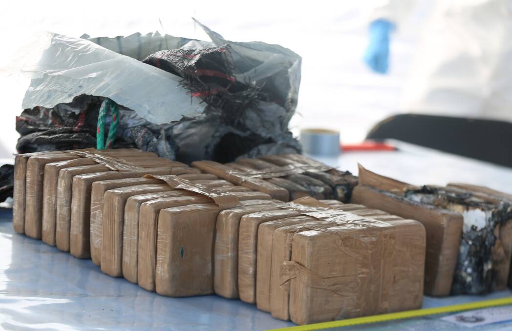 Bricks of cocaine seized during Strike Force Mactier. Picture AFP