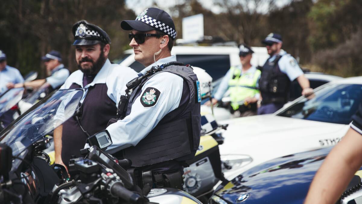 Double demerits begin at midnight, with police in NSW and the ACT keeping a close watch on traffic on the Kings Highway. Picture: Dion Georgopoulos