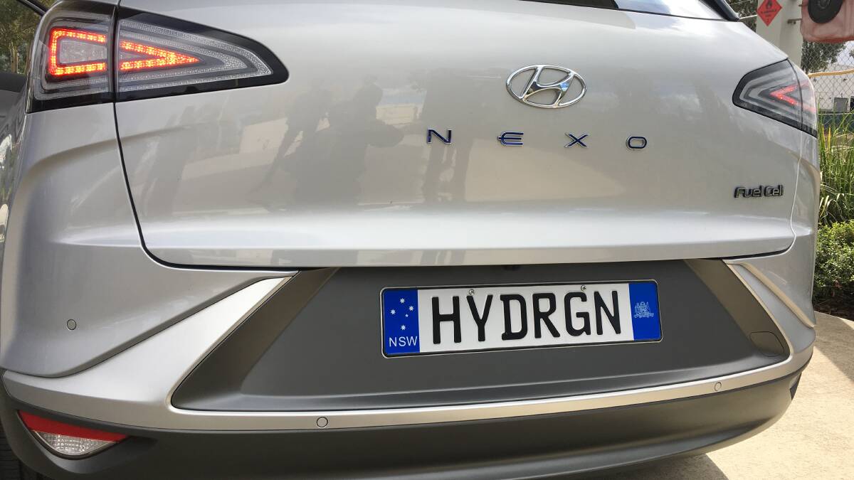The 19 Hyundai Nexo hydrogen fuel cell cars were leased by the ACT government three years ago. Picture by Peter Brewer 