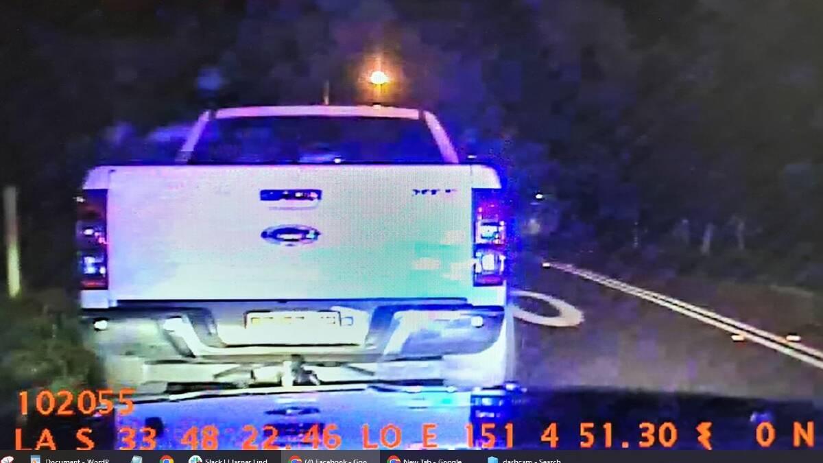 Police have been using their own sophisticated version of dashcam for years for speed detection, using radar and LIDAR. Picture NSW Police