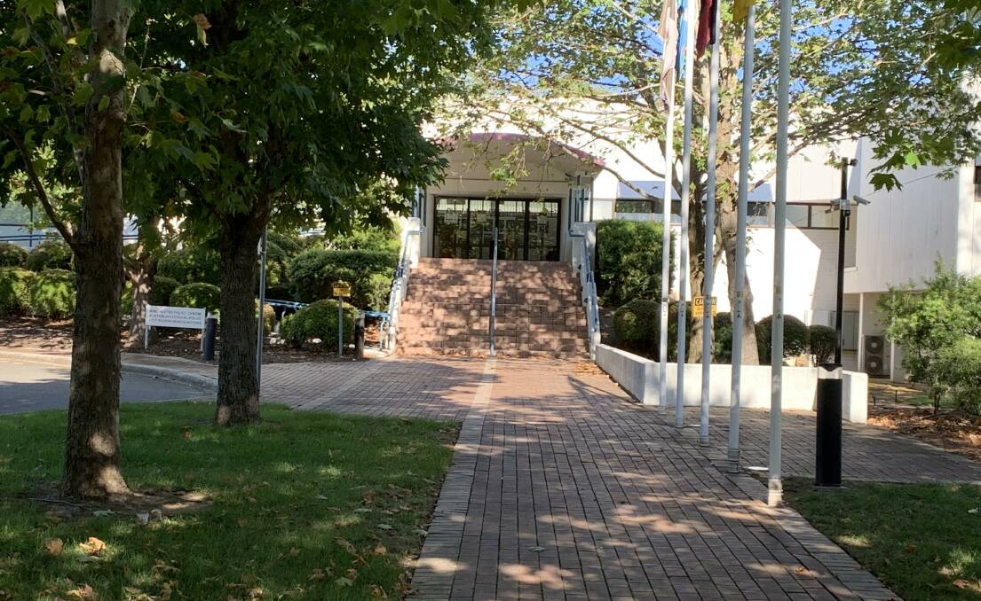 The front entrance of the Winchester Police Centre in Belconnen. Picture: Peter Brewer