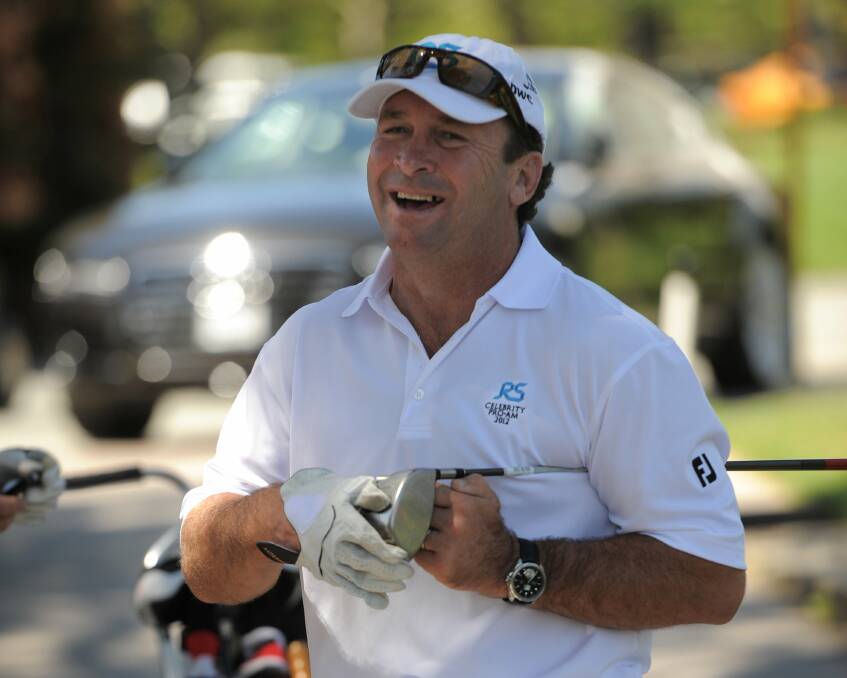 Canberra Raiders coach Ricky Stuart is an avid golfer. Picture: Graham Tidy