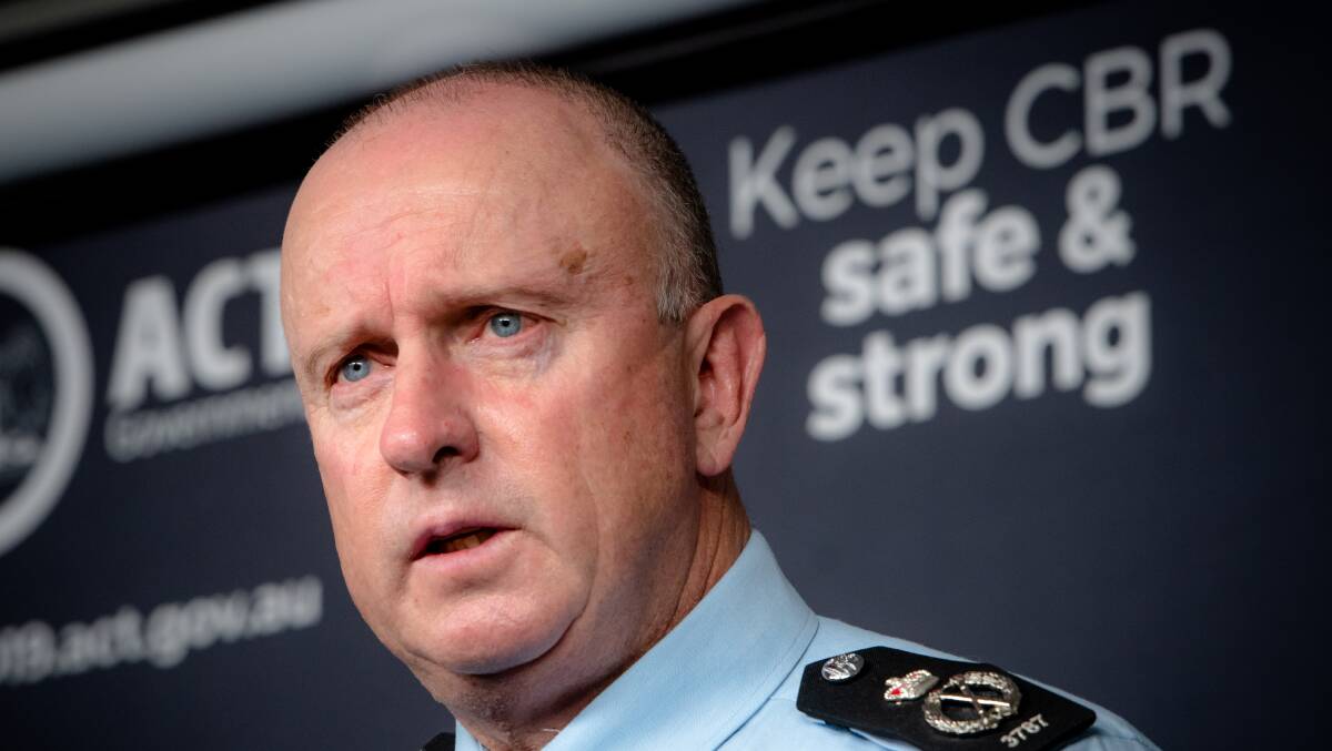 Deputy AFP Commissioner Neil Gaughan's first full year as the ACT's chief police officer was full of challenges. Picture: Elesa Kurtz