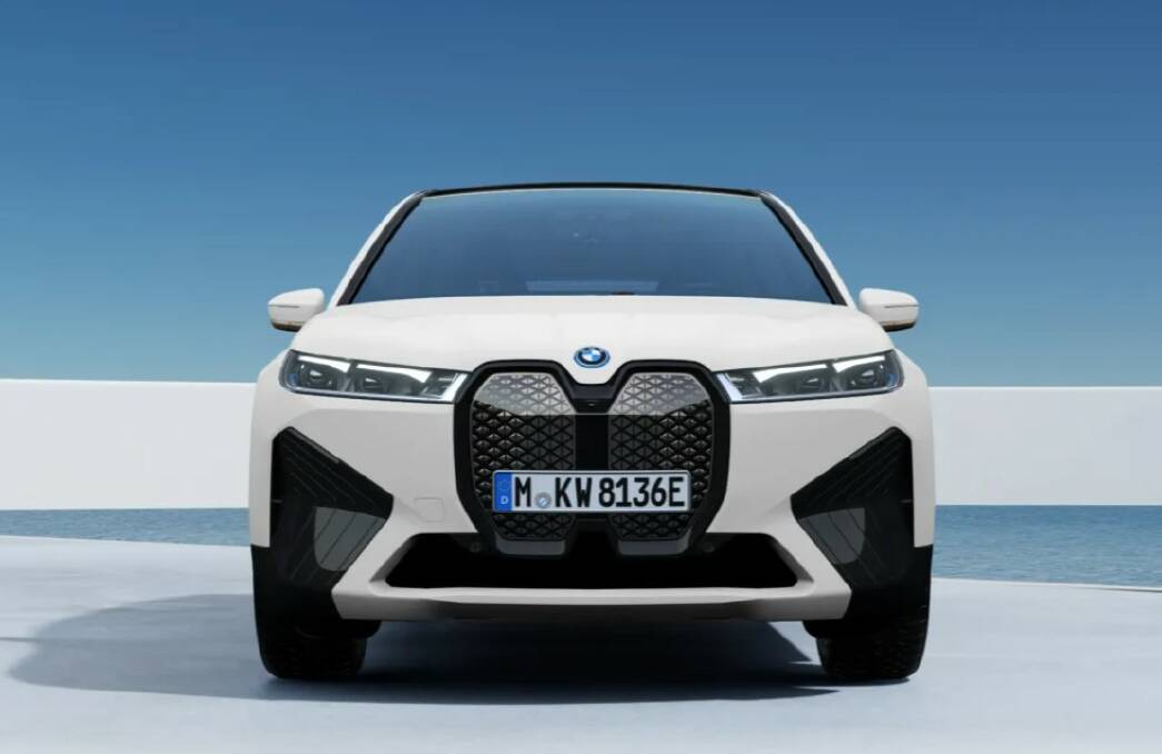 The blunt, towering grille of the BMW iX40 has courted controversy. Picture supplied 