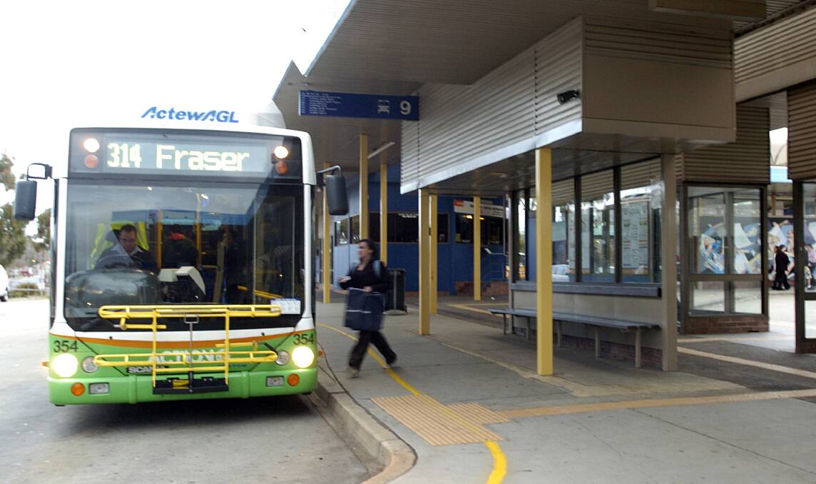 Going, going gone: Woden's bus interchange will be decommissioned. Picture by Elesa Kurtz