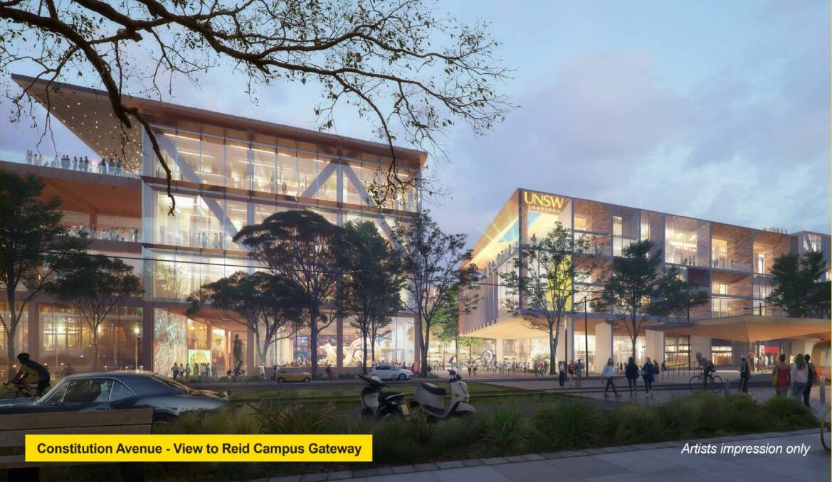 An artist's impression of the new UNSW campus. Picture: Supplied