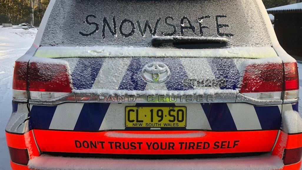 Speeding and fatigue will be major issues for polcie to deal with during Operation Snowsafe this weekend. Picture: NSW Police 