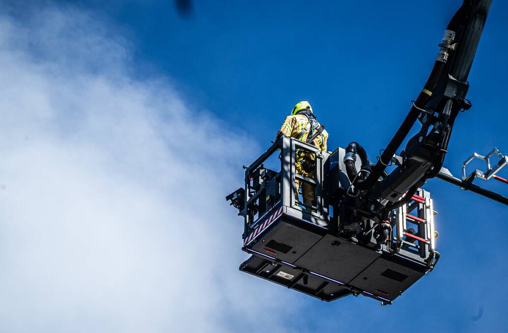 The ESA's aerial appliance was used to map "hot spots" inside the huge building. Picture by Karleen Minney