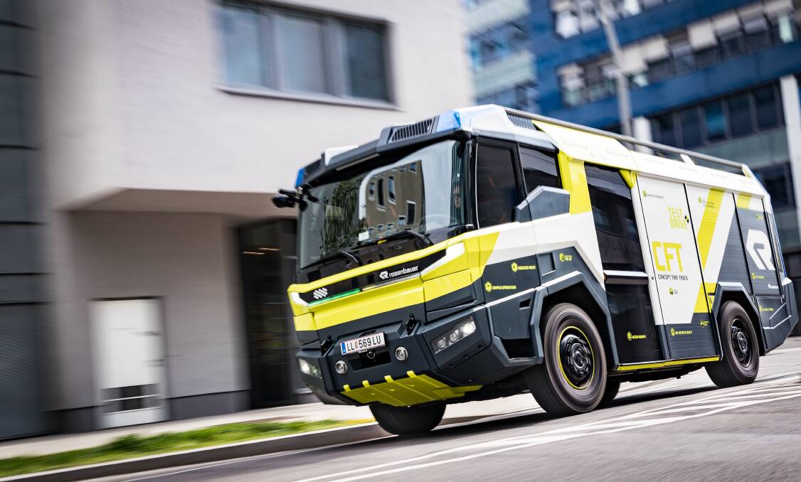 The ACT will be the first in Australia to receive the new Rosenbauer-built electric fire trucks. Picture: Supplied