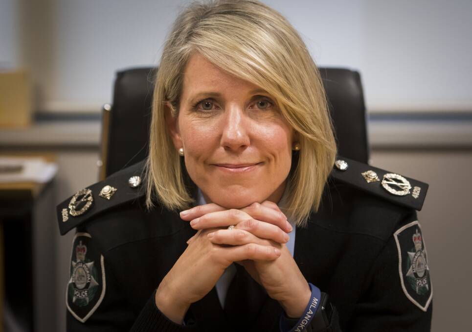 Retaining its highest women achievers, such as former Chief Police Officer Justine Saunders, has been problematic for the AFP. Picture: Elesa Kurtz