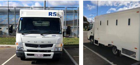 The Mitsubishi prisoner transport vehicle, Romeo 5. Picture: Inspector of Correctional Services 