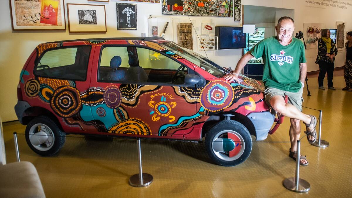 The livery for Jean Dulon's little Renault Twingo was designed by famed indigenous artist John Moriarty. Picture by Karleen Minney