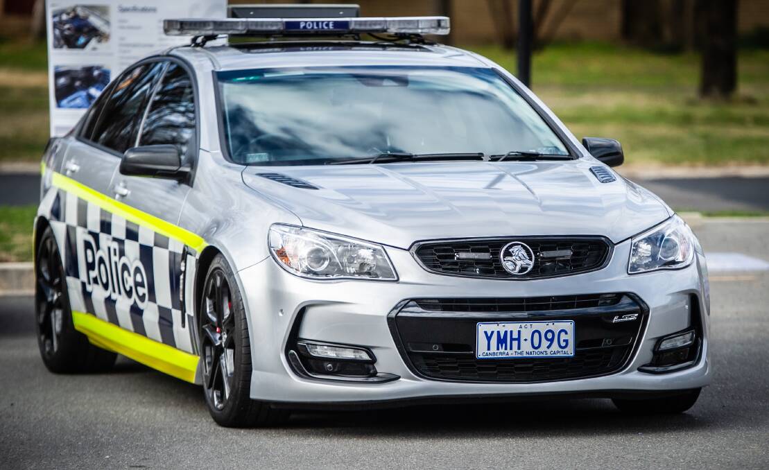 The immaculate VF Holden Commodore 6.2-litre V8 manual sedan destined for the police museum. Picture: Karleen Minney