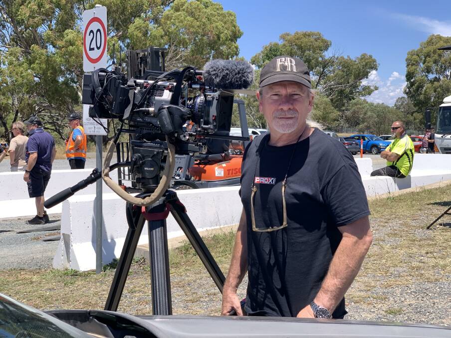 Guy Norris on the set of Blacklife in Canberra. Picture: Mario Biancacci