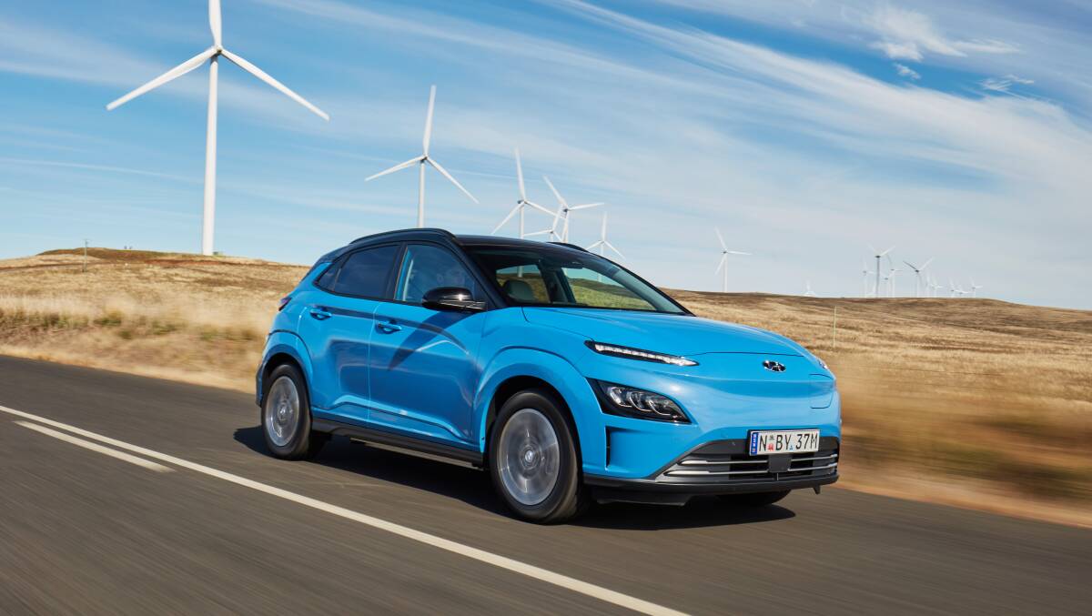 Hyundai's hot-selling Kona Electric has a three-month wait list. Picture supplied 