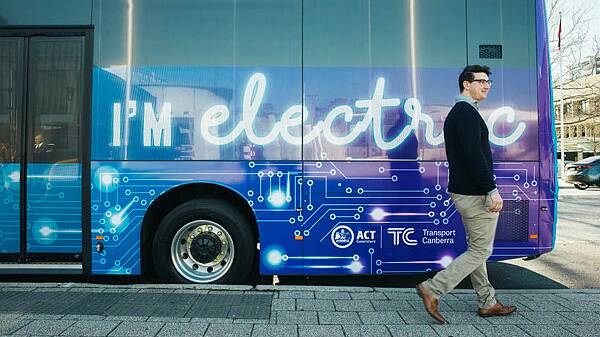 Electric buses will finally hit the road in Canberra early next year. Picture: Rohan Thomson