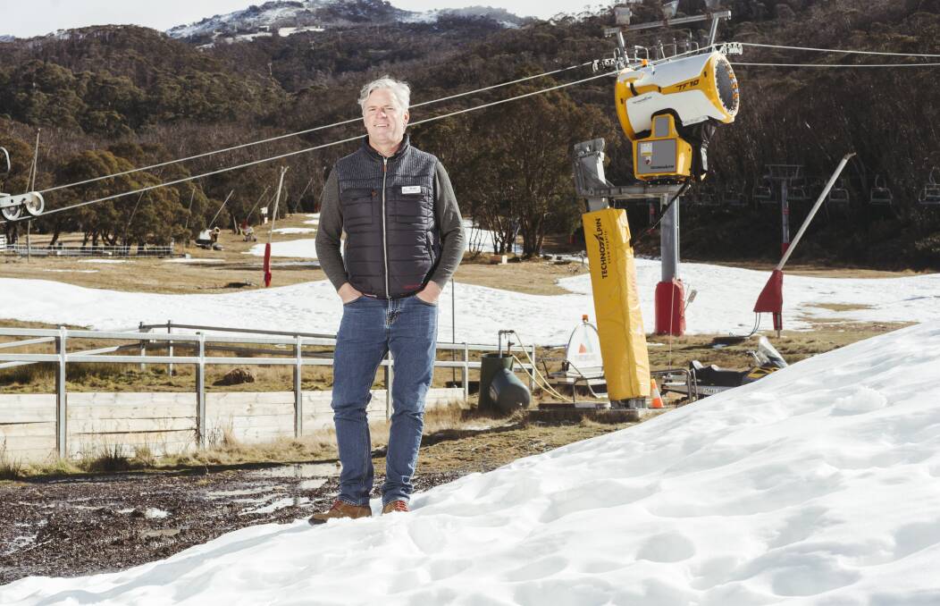 Thredbo general manager Stuart Diver on one of the 