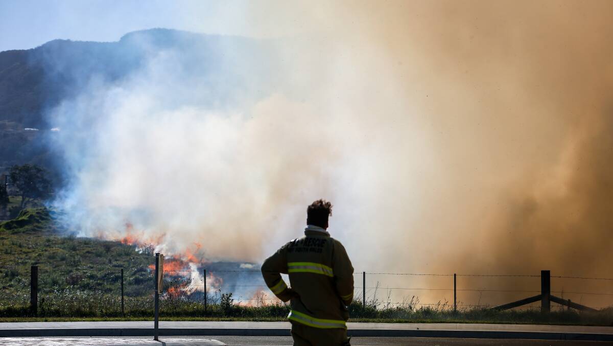 Fast-moving grass fires are the emerging threat this summer. Picture: Adam McLean