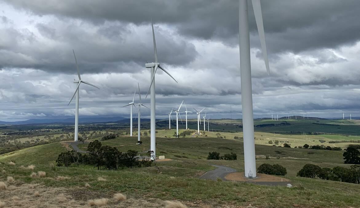 Wind power is a primary source in the ACT's 100 per cent renewables target. Picture: Peter Brewer 