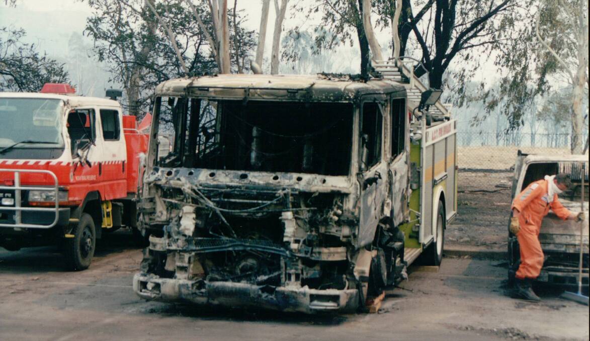 When bushfire entered the bush capital, the urban appliances were ill-equipped for the job. Picture by James Montgomery and Belconnen SES
