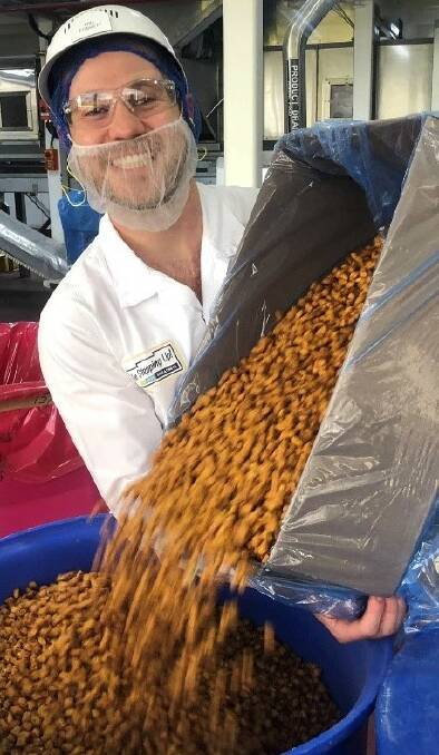Will Foskett with the pretzels for the new M&Ms.