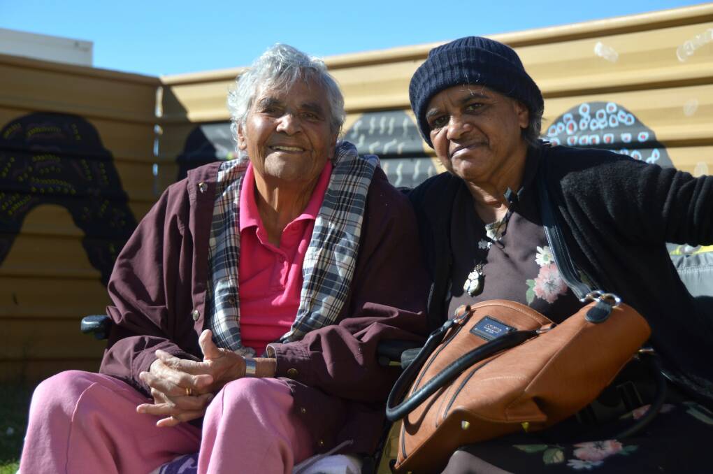 PIONEER: Faith Thomas with her good friend Joan McDonald at the Wami Kata Old Folks home in Port Augusta.