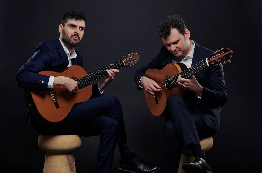 Guitar-playing brothers Leonard, left and Slava Grigoryan. Picture: Supplied
