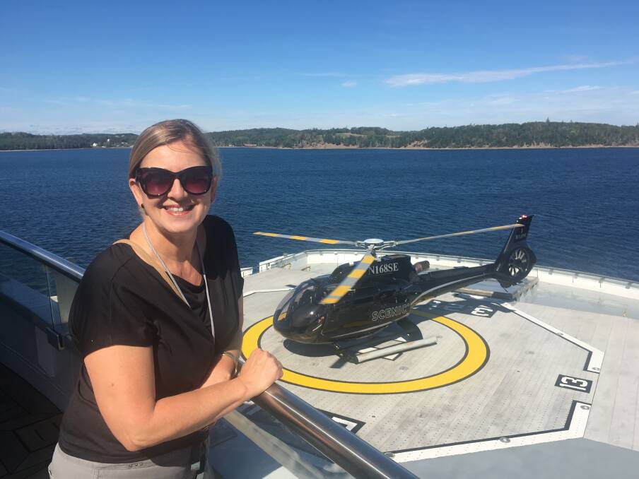 Weston Cruise & Travel's Deborah Long on board Scenic Eclipse.