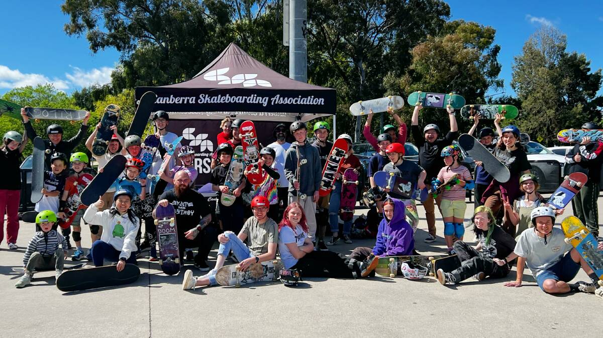 The Canberra Skateboarding Association is pushing for a new skatepark in Tuggeranong. Picture by Woody Brenden 