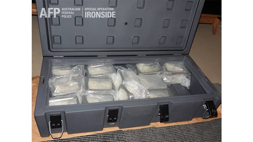 Methylamphetamine seized during the AFPs Operation Ironside last year. Picture: AFP 