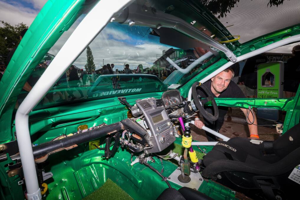 Daniel Reil stripped the bodywork from his Falcon XR6 Turbo Falcon as a COVID project. Picture by Sitthixay Ditthavong