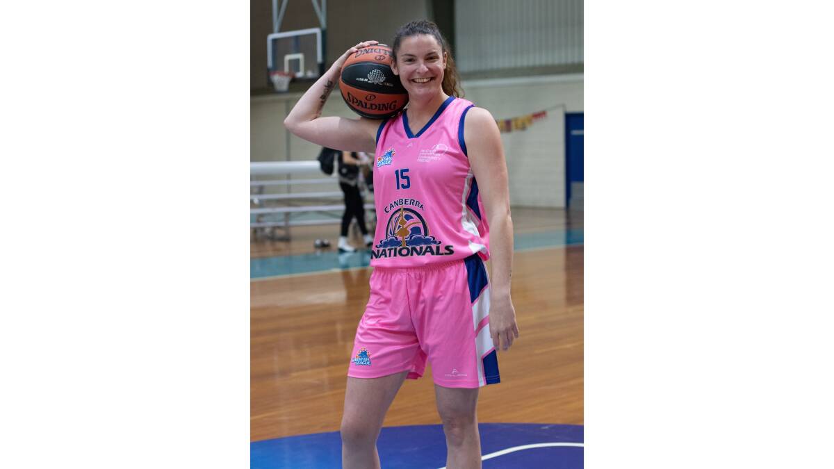 Nationals captain Kris Langhorn is raising money and awareness for breast cancer after surviving her own scare with the disease. Picture: Supplied
