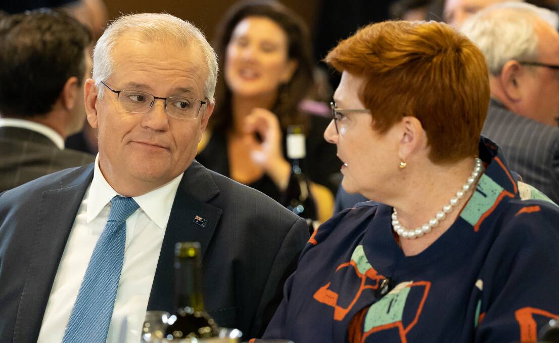 Prime Minister Scott Morrison and Foreign Affairs Minister Marise Payne. Picture: Sitthixay Ditthavong