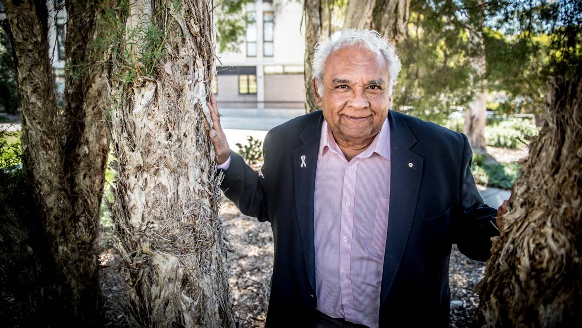 Key adviser to the government on the Voice and University of Canberra Chancellor, Tom Calma. Photo by Karleen Minney