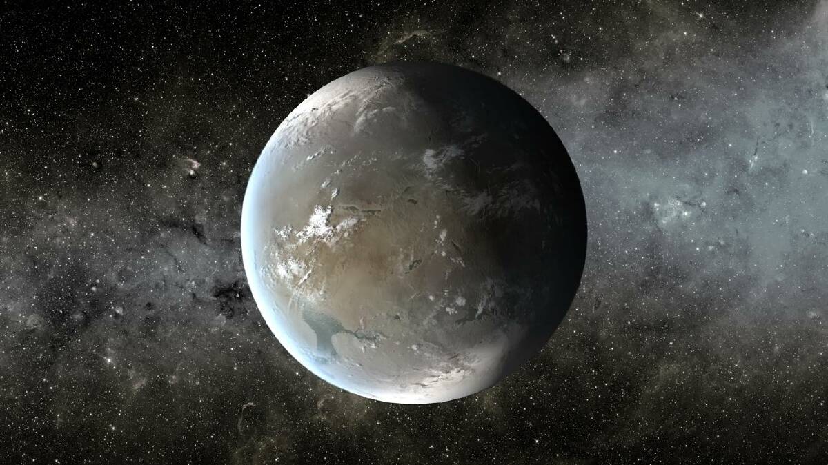 An artists impression of Kepler-62f, a small habitable-zone world. Picture: JPL/NASA
