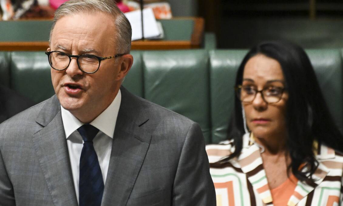 Prime Minister Anthony Albanese with Minister for Indigenous Australians Linda Burney. Picture Getty Images 