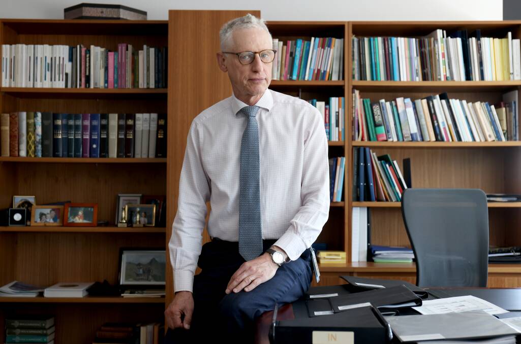 Australian Statistician David Gruen in his office at the Australian Bureau of Statistics in Belconnen. Picture by James Croucher