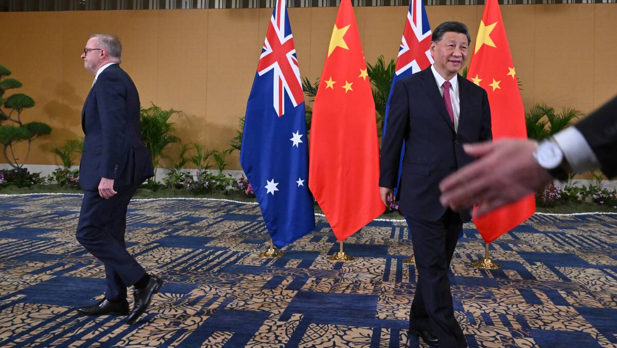 PM Anthony Albanese has held a meeting with Chinese counterpart Xi Jinping at the G20 summit. Picture AAP 