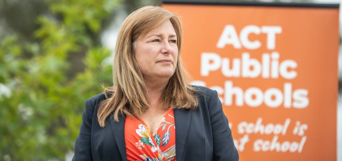 ACT Minister for Education Yvette Berry. Picture: Karleen Minney