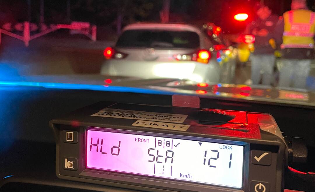 A 17-year-old driver lost their licence after their Toyota Corolla was clocked going 121km/h in a 60km/h zone. Picture by ACT Policing 