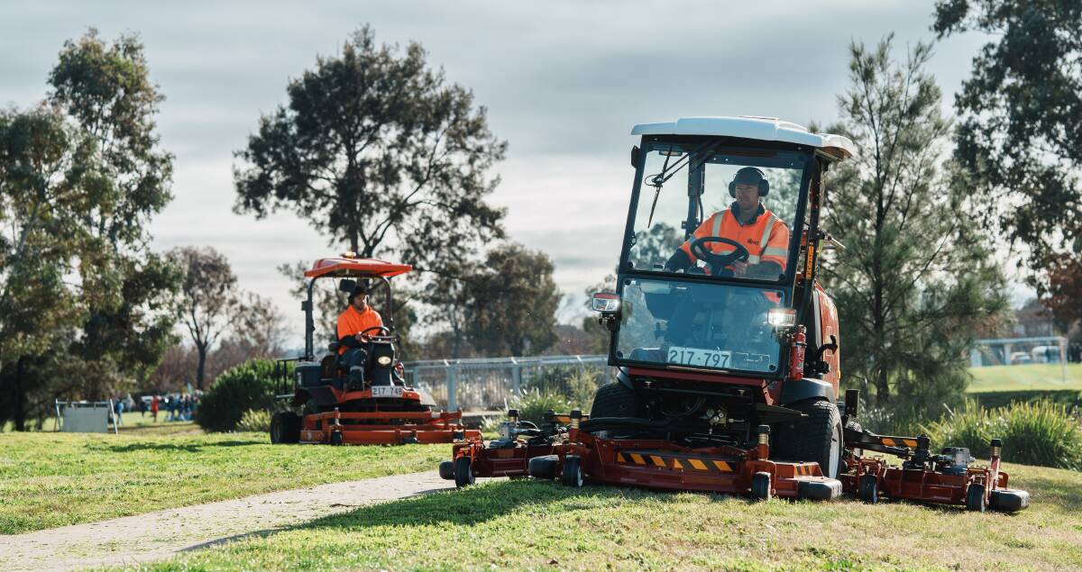 A rapid response mowing team will be added to the ACT government arsenal as part of a one-year trial to be funded in the upcoming budget. Picture: Supplied. 