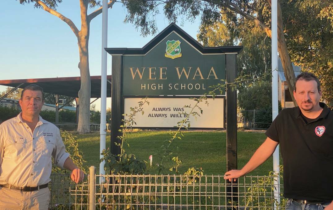 APPLYING PRESSURE: Barwon MP Roy Butler (left) is disappointed with the handling of the situation at Wee Waa High School. Photo: supplied