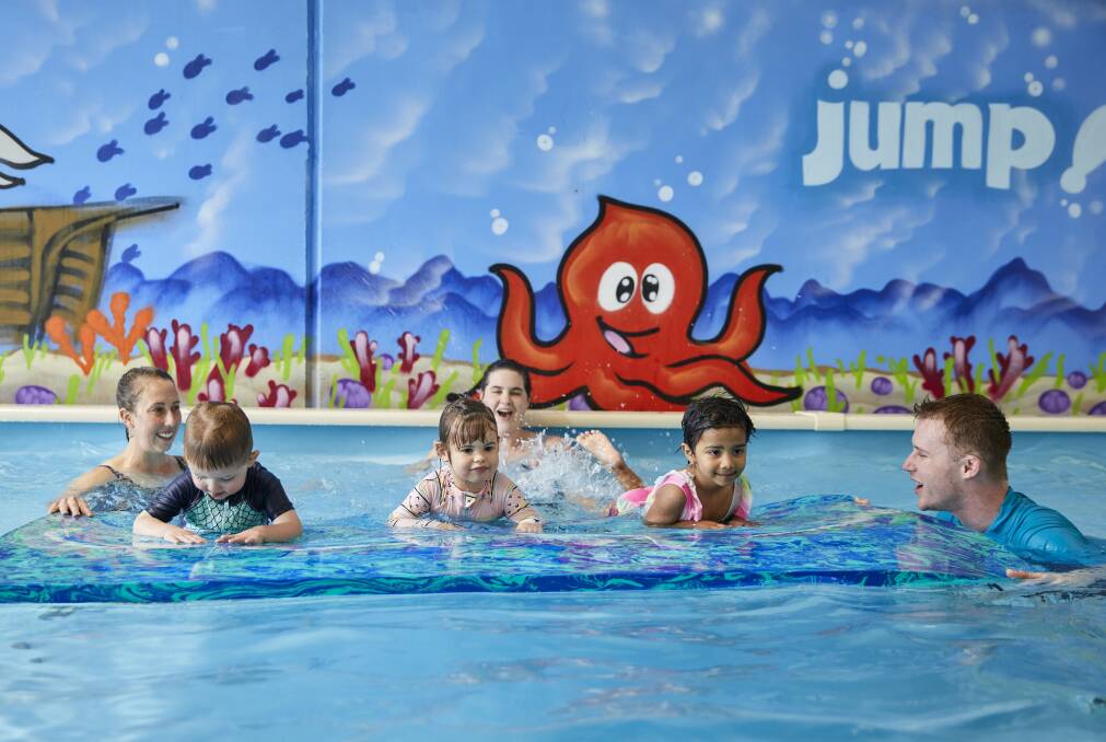 Jump Fyshwick offers a community feel while teaching your kids to swim. Photo: Supplied