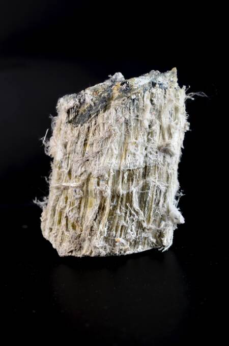 Natural but deadly: Asbestos is any one of six long, thin, flexible silicate minerals found in the earth's crust. Exposure to airborne asbestos fibres must be avoided.