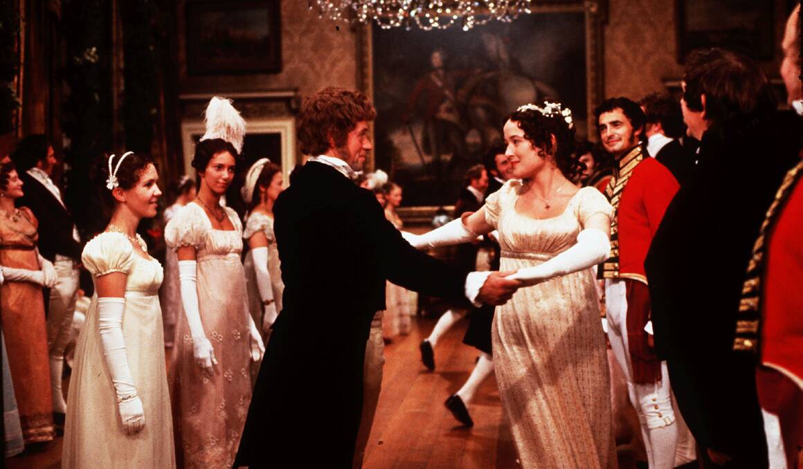 Miss Bennet (Jennifer Ehle) dances at the ball in the BBC's 1995 television adaptation of Jane Austen's 'Pride and Prejudice'. Picture: BBC