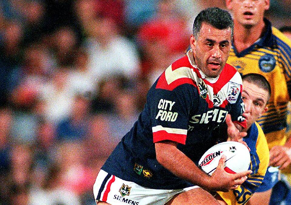Quentin Pongia during his Roosters days. Picture: Action Photographics