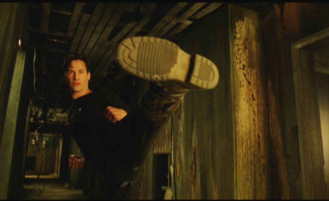 A scene from The Matrix, featuring Keanu Reeves as Neo. Picture: Warner Bros